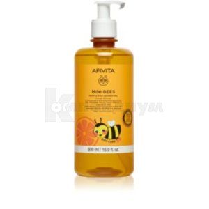 Apivita mini bees средство детское для мытья волос и тела