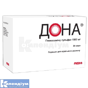 Дона® порошок для орального розчину, 1500 мг, саше, № 30; Viatris