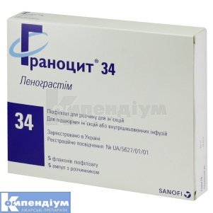 Граноцит<sup><sup>®</sup></sup> 34 (Granocyte<sup><sup>®</sup></sup> 34)