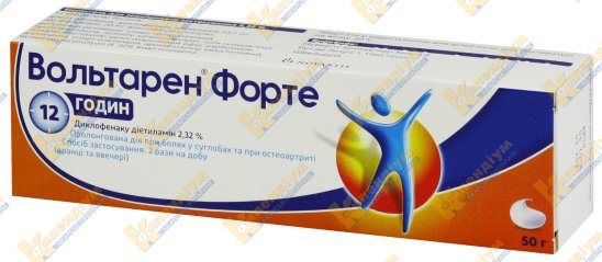 ВОЛЬТАРЕН® ФОРТЕ емульгель – офіційна інструкція, ціна в аптеках ...