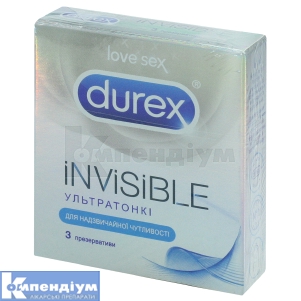Презервативи Дюрекс інвізібл (Condoms Durex Invisible)