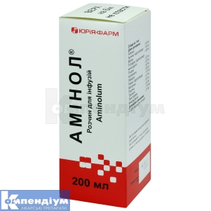 Амінол® розчин для інфузій, пляшка, 200 мл, № 1; Юрія-Фарм
