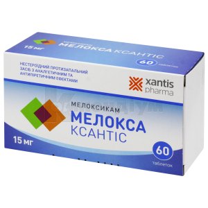 Мелокса Ксантіс таблетки, 15 мг, блістер, № 60; Xantis Pharma Limited
