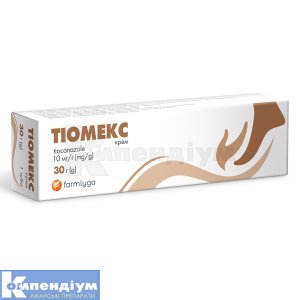 Тіомекс крем, 10 мг/г, туба, 30 г, № 1; Фармліга