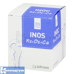 ІНОС K2+D3+Ca саше, № 20; Компания фармаркетинга "ZDRAVO"