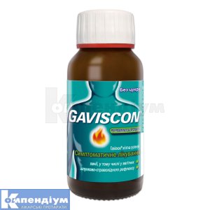Гавіскон<sup>&reg;</sup> м'ятна суспензія (Gaviscon<sup>&reg;</sup> peppermint suspension)