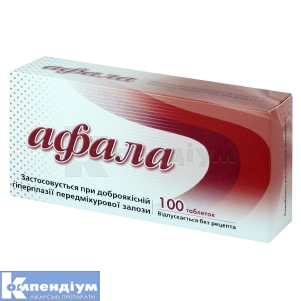 Афала таблетки, блістер, № 100; Матеріа Медика-Україна