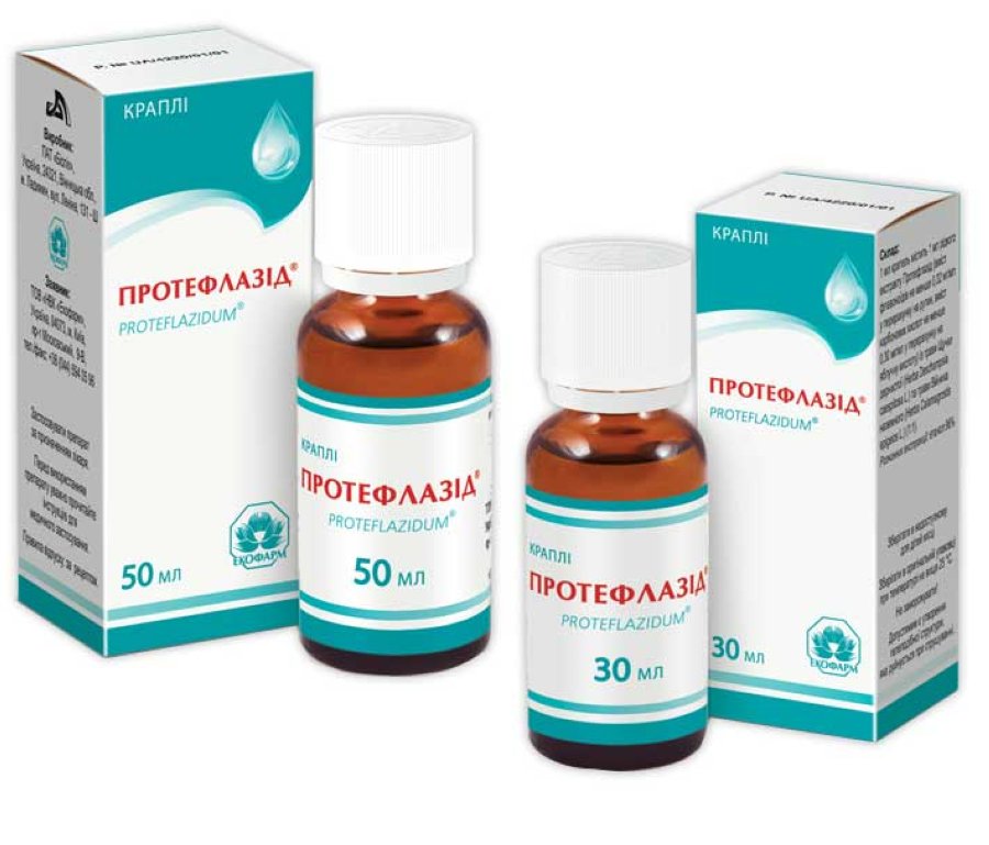 Протефлазід ® краплі: інструкція, ціна, аналоги, форми випуску