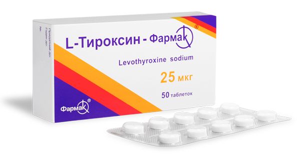 L-Тироксин-Фармак<sup>®</sup><I>таблетки 25 мкг</I>