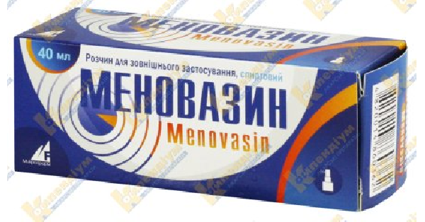 Меновазин інструкція по застосуванню, ціна в аптеках України, аналоги ...