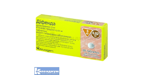 Дифенда: инструкция, цена, аналоги | таблетки, покрытые пленочной ...