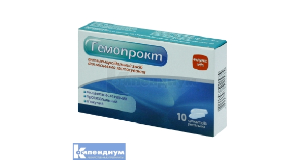 Гемопрокт: инструкция, цена, аналоги | суппозитории ректальные Фармекс ...