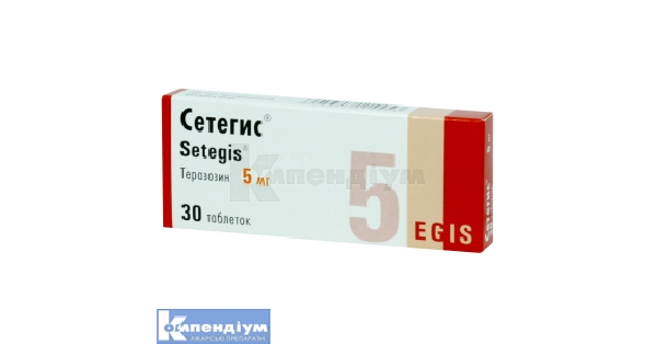 Сетегис таблетки 5 мг: інструкція по застосуванню, ціна в аптеках .