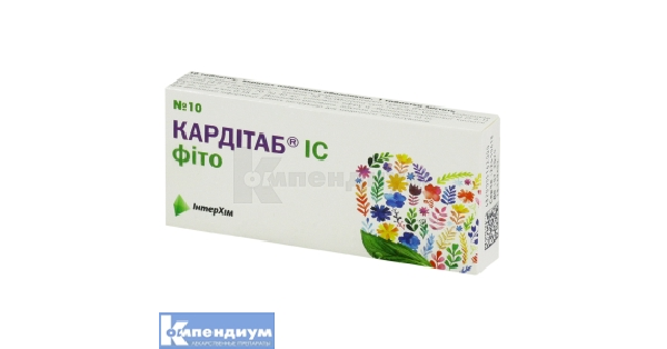 Кардитаб IC Фито: инструкция, цена, аналоги | таблетки, покрытые ...