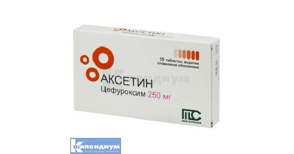 Аксетин таблетки, покрытые пленочной оболочкой 250 мг: инструкция, цена .