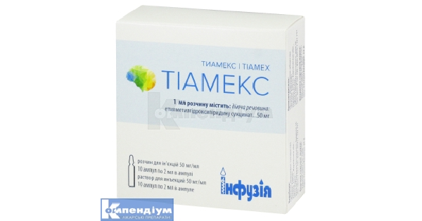 Тіамекс: інструкція по застосуванню, ціна в аптеках України, аналоги ...