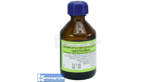 Софори японської настойка: інструкція по застосуванню, ціна в аптеках ...