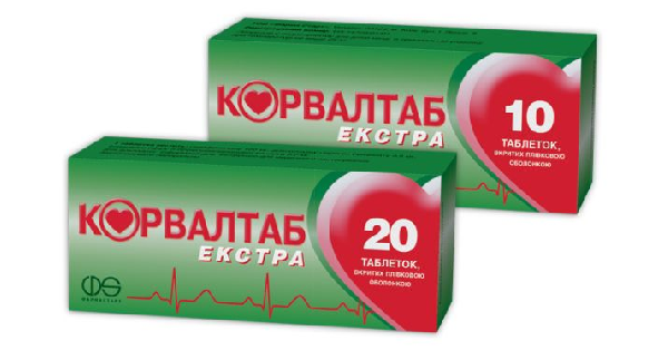КОРВАЛТАБ ЭКСТРА инструкция по применению, цена в аптеках Украины ...