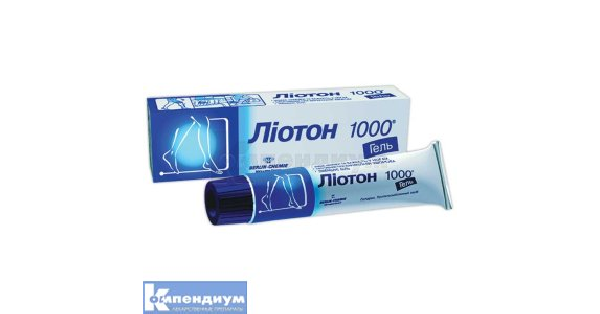 Лиотон 1000 Гель: инструкция, цена, аналоги | гель A. Menarini ...