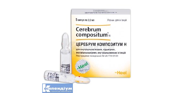 Церебрум Композитум Н: інструкція по застосуванню, ціна в аптеках ...
