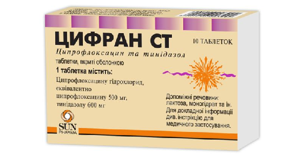 Цифран СТ: інструкція по застосуванню, ціна в аптеках України, аналоги ...