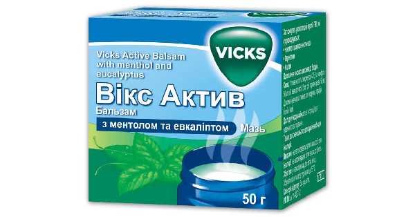 ВИКС АКТИВ БАЛЬЗАМ С МЕНТОЛОМ И ЭВКАЛИПТОМ инструкция по применению ...