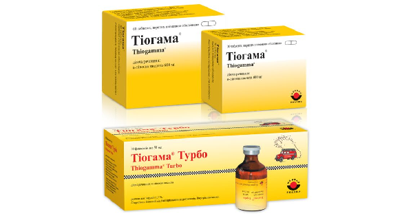 ТІОГАМА таблетки / ТІОГАМА ТУРБО розчин — інструкція та ціна в аптеках ...