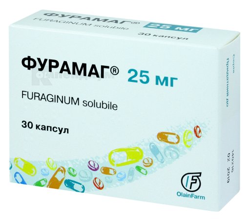 Фурамаг® капсулы, 25 мг, № 30; Олайнфарм