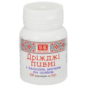 Пивные дрожжи с кальцием, магнием и цинком: инструкция, цена, аналоги ...