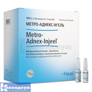 Метро-Аднекс-Инъель раствор для инъекций, ампула, 1.1 мл, № 100; Heel