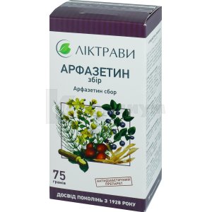 Арфазетин сбор, пачка, 75 г, с внутренним пакетом, с внутр. пакетом, № 1; undefined