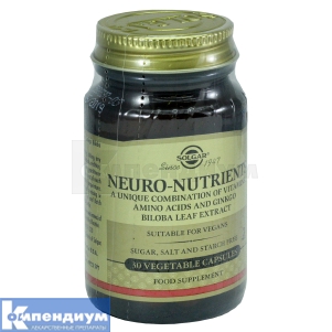 Нейронутриентс капсулы, № 30; Solgar Vitamin and Herb