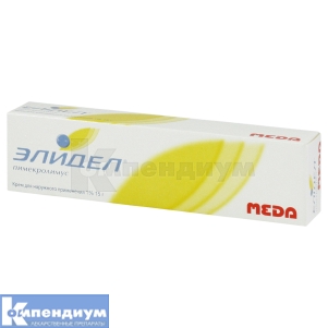 Элидел® крем для наружного применения, 1 %, туба, 15 г, № 1; Meda Pharma