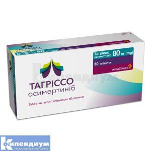Тагриссо таблетки, покрытые пленочной оболочкой, 80 мг, блистер, № 30; AstraZeneca