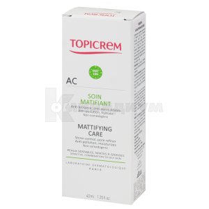 Топикрем АК матирующий уход: инструкция, цены, аналоги, как принимать ...