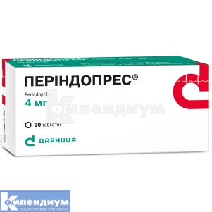 Периндопрес® таблетки, 4 мг, контурная ячейковая упаковка, № 30; Дарница