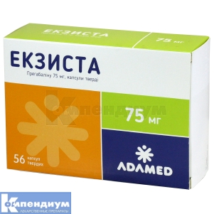 Экзиста капсулы твердые, 75 мг, блистер, № 56; ADAMED PHARMA S.A