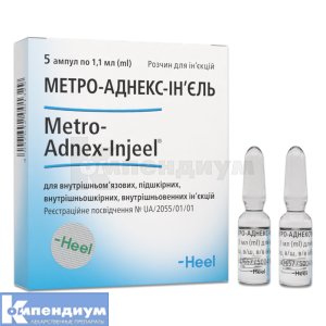 Метро-Аднекс-Инъель раствор для инъекций, ампула, 1.1 мл, № 5; Heel