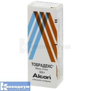 Тобрадекс® мазь глазная, туба, 3.5 г, № 1; Novartis Pharma