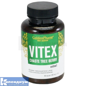 Vitex капсулы, 500 мг, № 90; Голден-Фарм