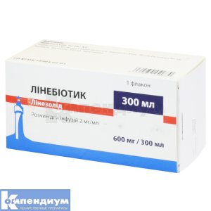 Линебиотик раствор для инфузий, 2 мг/мл, флакон, 300 мл, № 1; Mistral Capital Management