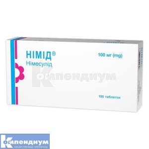Нимид® таблетки, 100 мг, блистер, № 100; Гледфарм Лтд
