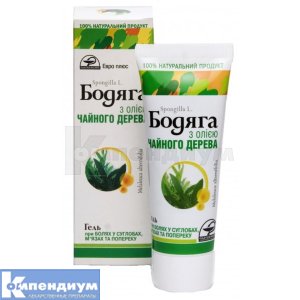 Бодяга с маслом чайного дерева гель-крем (Bodyaga with tea tree oil gel cream)