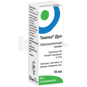 Теалоз<sup>®</sup> Дуо <I>раствор офтальмологический</I> (Thealoz Duo <I>ophthalmic solution</I>)
